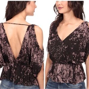 Free People Open Back Blouse